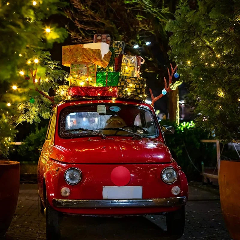 10PCS Artificial Pine Branches with Red Berries – Christmas Tree & Wreath Decoration Set