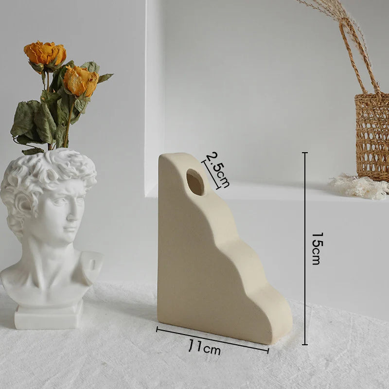 Abstract Ceramic Sculpture Vases – Modern Minimalist Table Decor