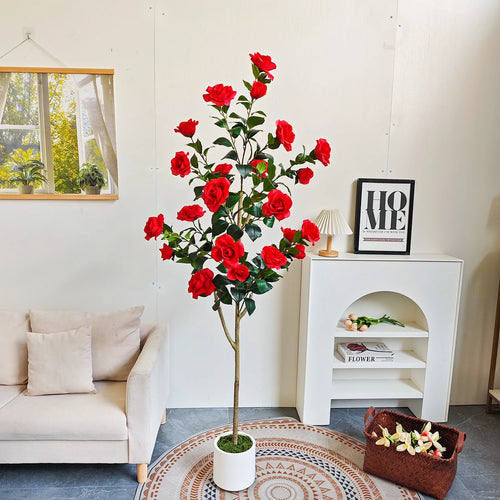 Artificial Rose Tree  | Premium Faux Plant for Home Decor