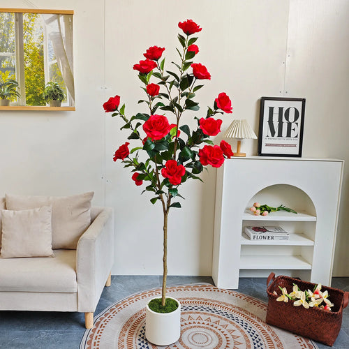 Artificial Rose Tree  | Premium Faux Plant for Home Decor