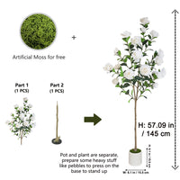 Artificial Rose Tree  | Premium Faux Plant for Home Decor