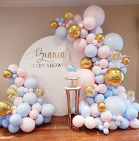 Bean Paste & Maca Balloon Garland Set – Neutral Pastel Party Decoration Kit