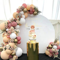 Bean Paste & Maca Balloon Garland Set – Neutral Pastel Party Decoration Kit