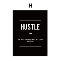 Black & White Motivational Posters – Grind, Grit, and Success Set