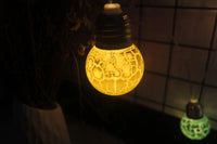 Cracked Glass LED String Lights – Festive Decorative Bulb Garland