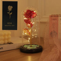 Enchanted Galaxy Rose LED Dome – Eternal Beauty Rose with Fairy Lights