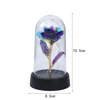 Enchanted Galaxy Rose LED Dome – Eternal Beauty Rose with Fairy Lights