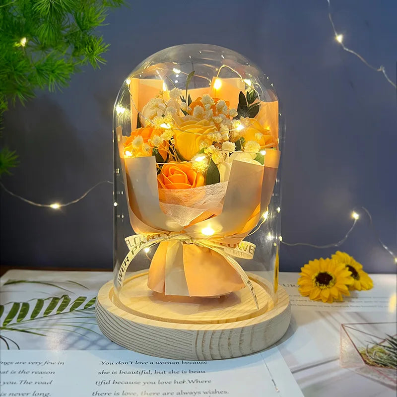 Eternal Rose Flower Bouquet – Romantic Indoor Decor & Gift for Every Special Occasion