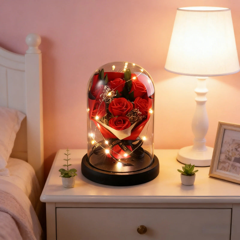 Eternal Rose Flower Bouquet – Romantic Indoor Decor & Gift for Every Special Occasion