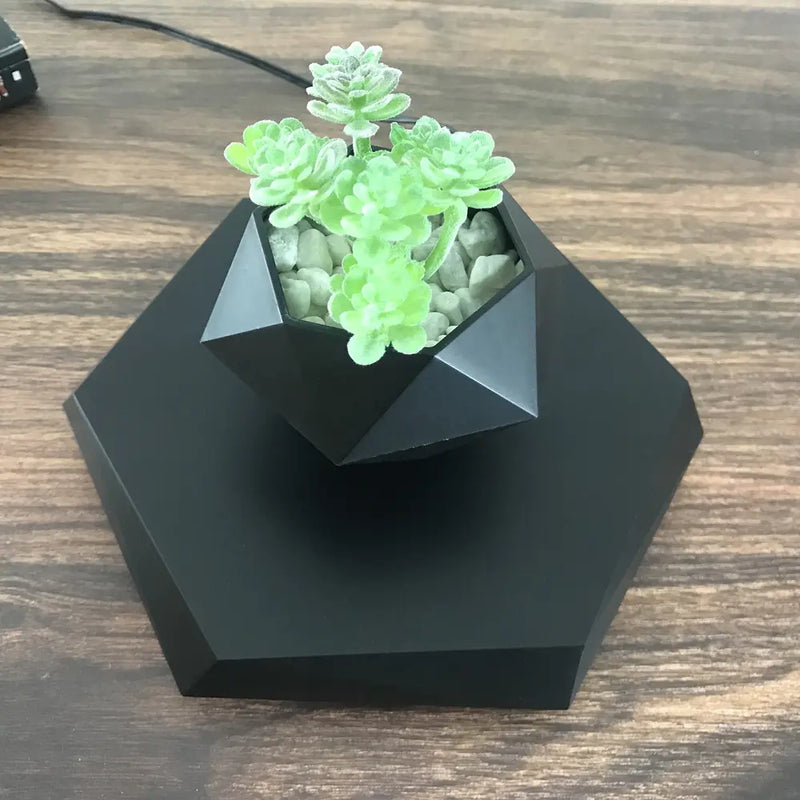 Floating Magnetic Levitating Flower Pot – Creative Air Bonsai Planter for Home & Office