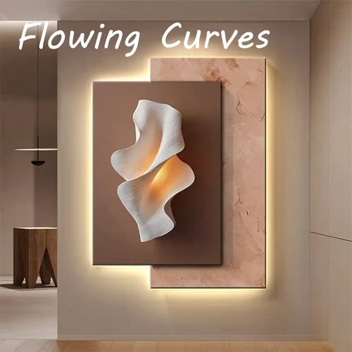 Modern LED Wall Lamp – Minimalist Crystal Porcelain Wall Sconce for Living Room & Corridor