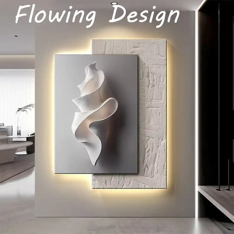 Modern LED Wall Lamp – Minimalist Crystal Porcelain Wall Sconce for Living Room & Corridor