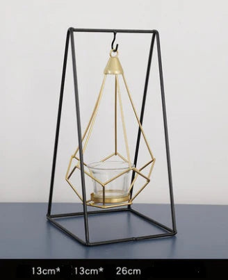 Gold Hanging Tealight Candle Holder