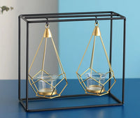 Gold Hanging Tealight Candle Holder