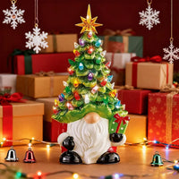 LED Christmas Gnome Decoration – Lighted Holiday Figurine for Home & Tree