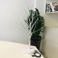 LED Tree Night Light – Touch Switch Pearl Star Table Lamp