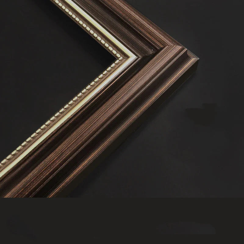 Luxury Beaded Edge Wooden Photo Frame – Dark Finish