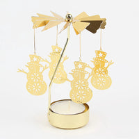 Metal Rotating Christmas Candle Holder – Heat Powered Spinning Holiday Decoration