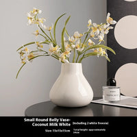 Modern Black Ceramic Vase – Minimalist Home Decor Accent