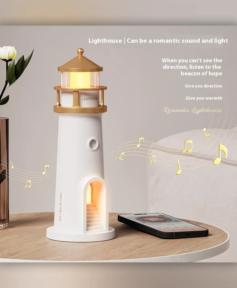 Modern Lighthouse LED Table Lamp – Ambient Decorative Light for Home