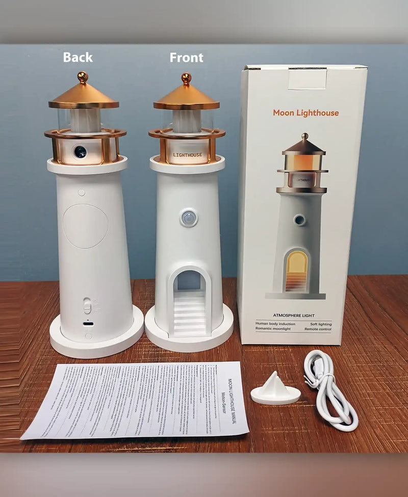Modern Lighthouse LED Table Lamp – Ambient Decorative Light for Home
