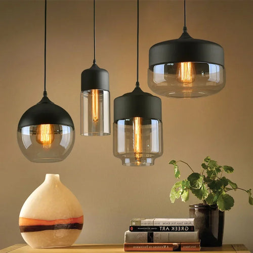 Modern Nordic Glass Pendant Light | Vintage Lamp Home Decor
