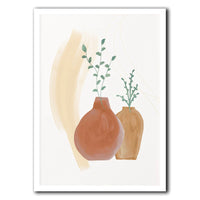 Natural Aesthetic Wall Decor – Terracotta Plant Art Posters