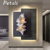 Modern LED Wall Lamp – Minimalist Crystal Porcelain Wall Sconce for Living Room & Corridor