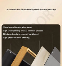 Modern LED Wall Lamp – Minimalist Crystal Porcelain Wall Sconce for Living Room & Corridor