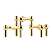 Nordic Molecular Metal Candle Holder – Modern Silver Geometric Candelabra