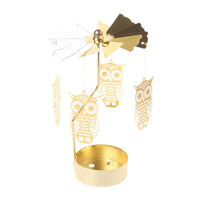 Metal Rotating Christmas Candle Holder – Heat Powered Spinning Holiday Decoration