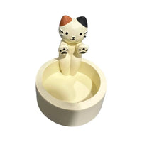 Cute Kitten Candle Holder – Creative Cartoon Cat Aromatherapy Candlestick