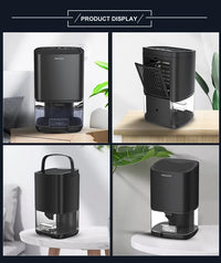 Portable Air Dehumidifier – Ultra Quiet Moisture Absorber for Home, Bedroom & Office