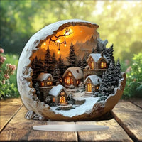 Boho Christmas Desktop Decor – Unique Handmade Holiday Ornament