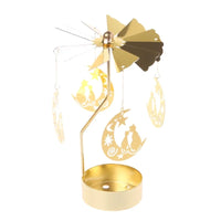 Metal Rotating Christmas Candle Holder – Heat Powered Spinning Holiday Decoration