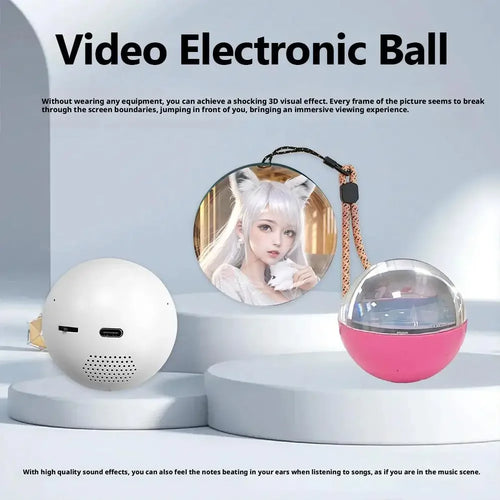 3D Video Crystal Ball Lamp – LED Pixel Display Memory Sphere
