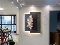 Modern LED Wall Lamp – Minimalist Crystal Porcelain Wall Sconce for Living Room & Corridor