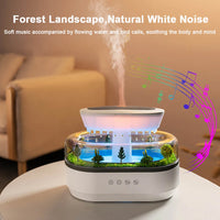 Raindrop Aroma Humidifier & Essential Oil Diffuser – Ultrasonic White Noise Mood Light Diffuser