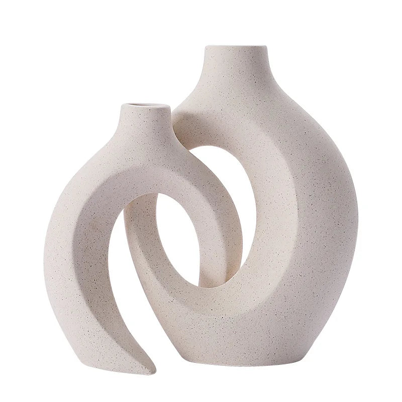 European Ceramic Vase Set – Modern Minimalist Home Decoration