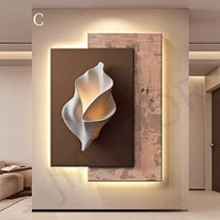 Modern LED Wall Lamp – Minimalist Crystal Porcelain Wall Sconce for Living Room & Corridor