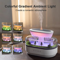 Raindrop Aroma Humidifier & Essential Oil Diffuser – Ultrasonic White Noise Mood Light Diffuser