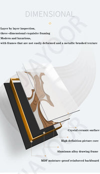 Modern LED Wall Lamp – Minimalist Crystal Porcelain Wall Sconce for Living Room & Corridor