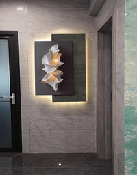 Modern LED Wall Lamp – Minimalist Crystal Porcelain Wall Sconce for Living Room & Corridor