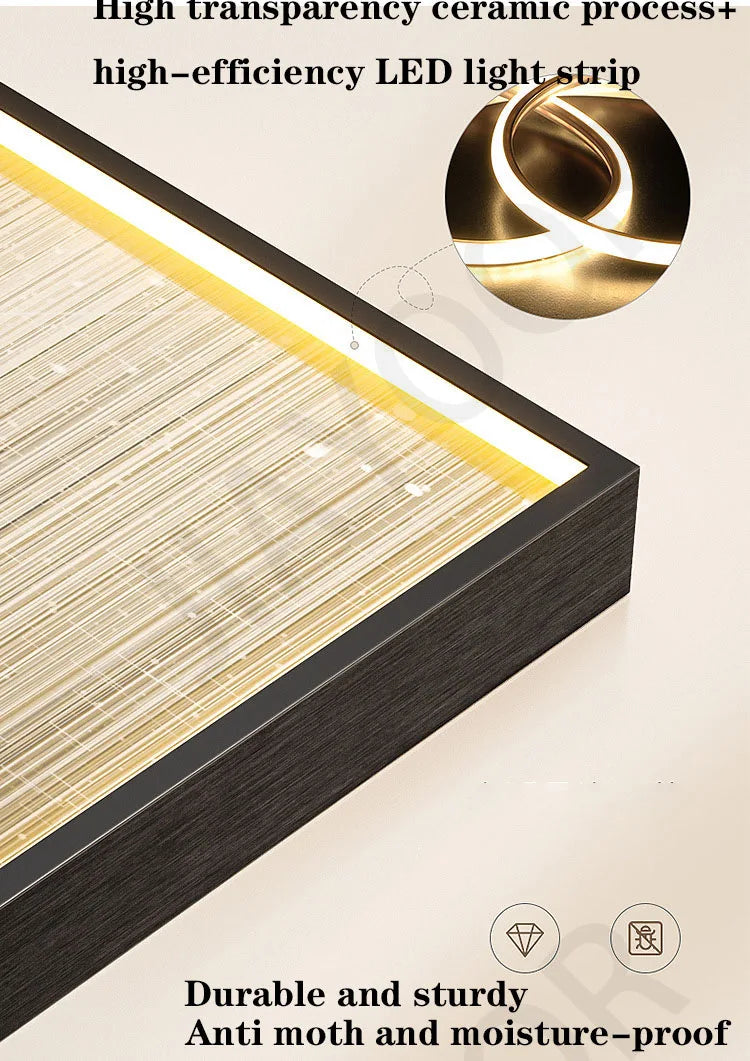 Modern LED Wall Lamp – Minimalist Crystal Porcelain Wall Sconce for Living Room & Corridor