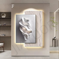 Modern LED Wall Lamp – Minimalist Crystal Porcelain Wall Sconce for Living Room & Corridor