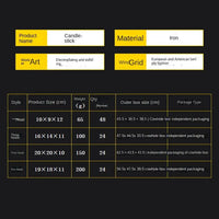 Vintage Iron Metal Candlestick Holder – Romantic Table & Bedroom Decor