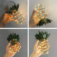 Solar Pineapple Garden Lights | Waterproof Outdoor LED Fairy Path Lamps
