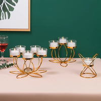 Vintage Iron Metal Candlestick Holder – Romantic Table & Bedroom Decor