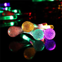 Water Drop String Lights – LED Outdoor Garden Fairy Lights