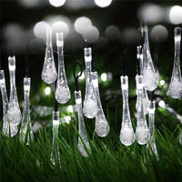 Water Drop String Lights – LED Outdoor Garden Fairy Lights